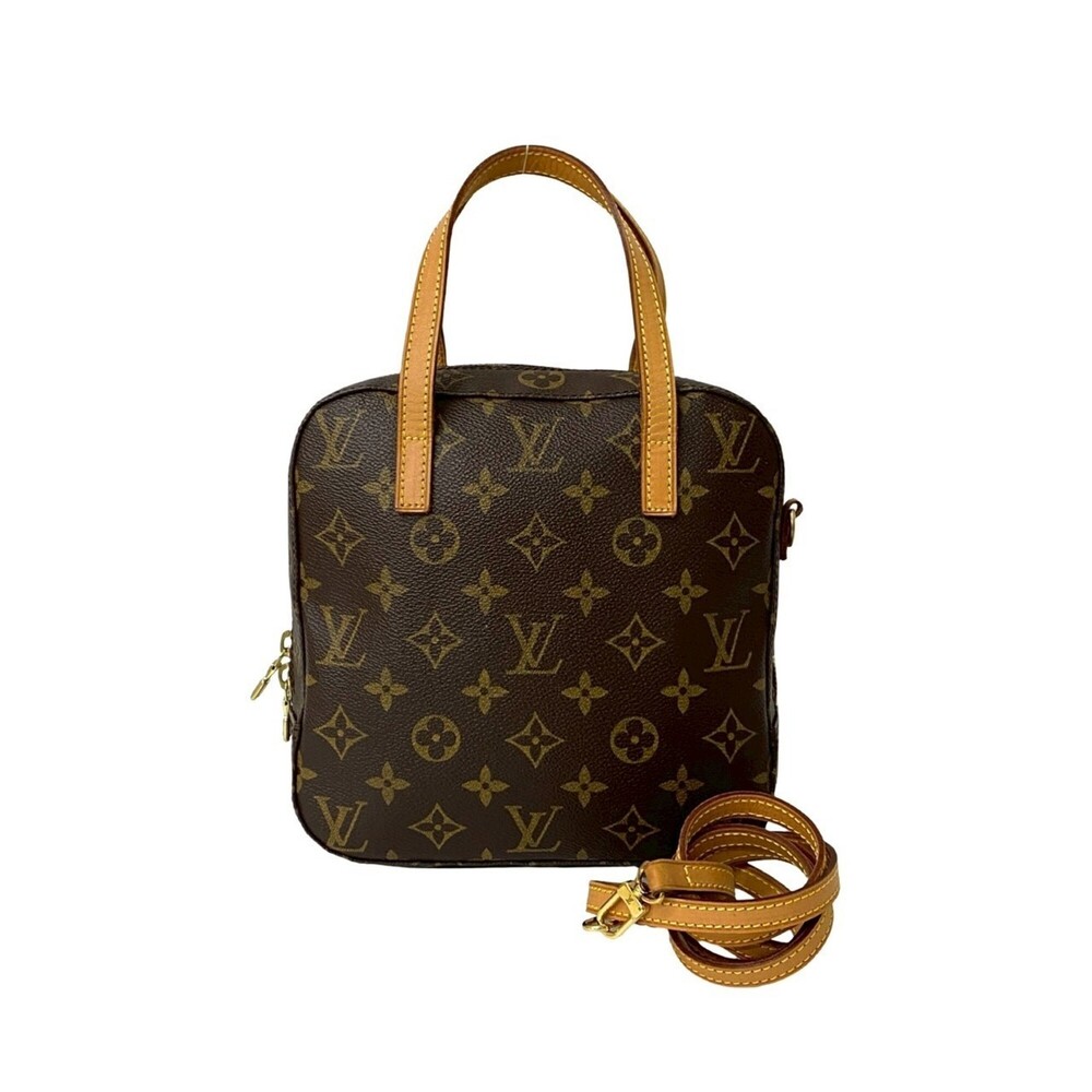 LOUIS VUITTON Authentic Brown Monogram Leather Shoulder Bag